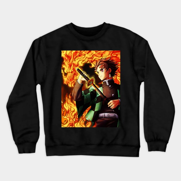 Hinokami Crewneck Sweatshirt by mcashe_art